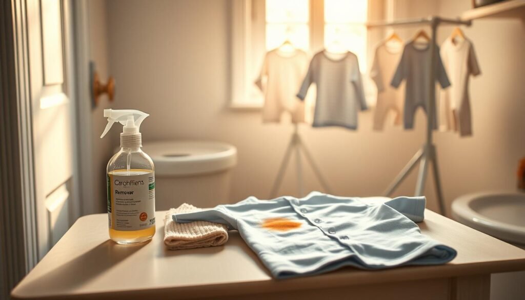 pre-treating infant clothing