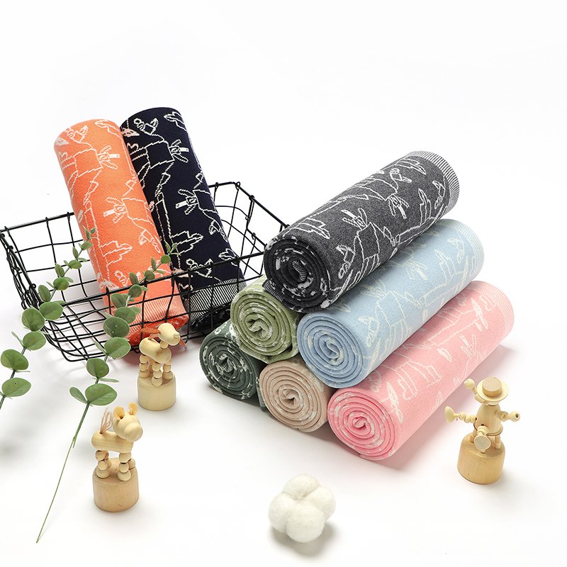 Cotton Knitted Comfortable Baby Blanket Mimixiong
