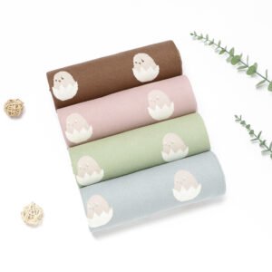 Low MOQ 100%Cotton Knitted Baby Blankets Mimixiong