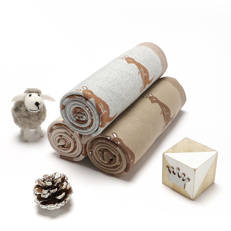 Knitted Baby Blanket Wholesale Cute Patterned Mimixiong