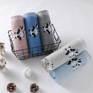 Hot Sale 100% Cotton Knitted Baby Blankets Cute Animal Mimixiong