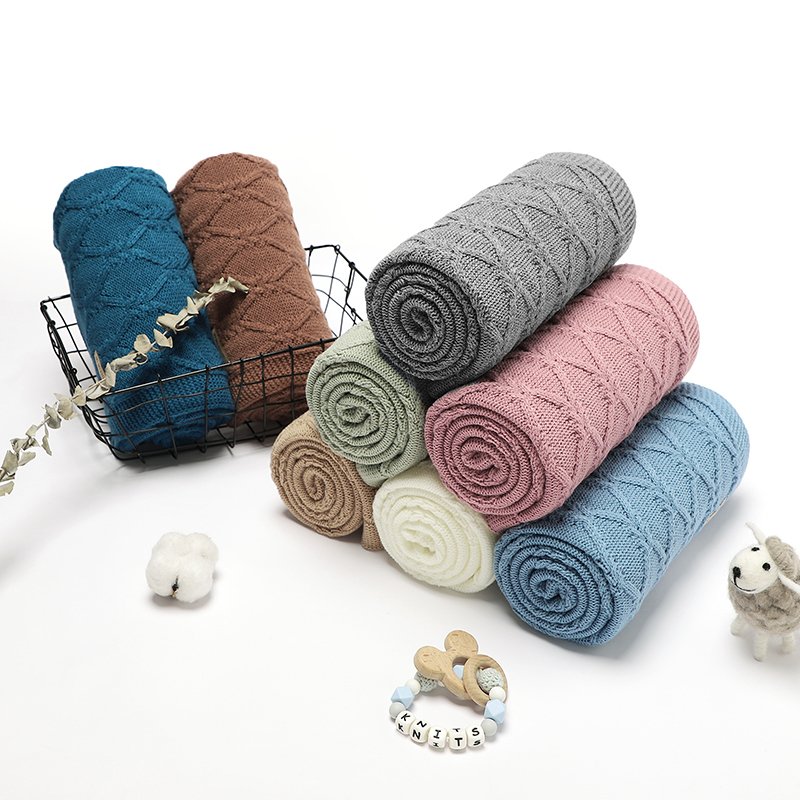 Solid Color Envoltorio Baby Blankets Mimixiong
