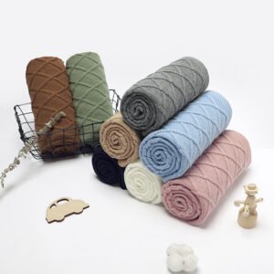 Wholesale Knitted Newborn lightweight Blanket Mimixiong