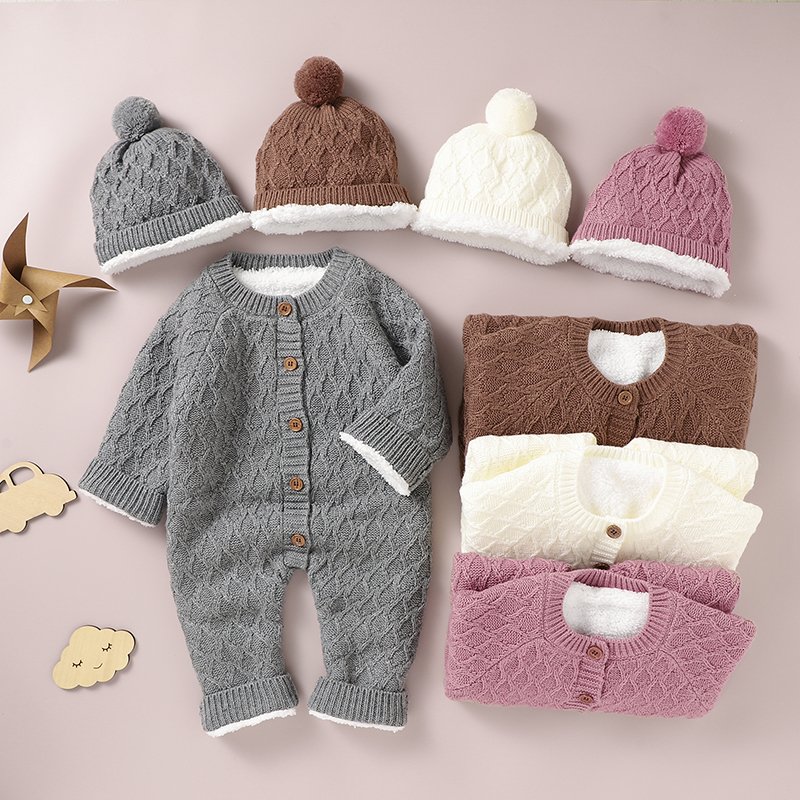 Fast Shipping 2025 Winter Baby Romper & Hat Set Mimixiong