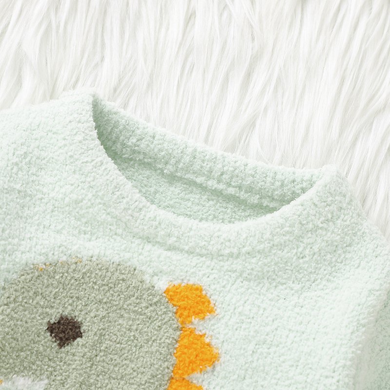 Fast Shipping Cute Dinosaur Pattern Baby Sweater Mimixiong