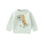 Fast Shipping Cute Dinosaur Pattern Baby Sweater Mimixiong