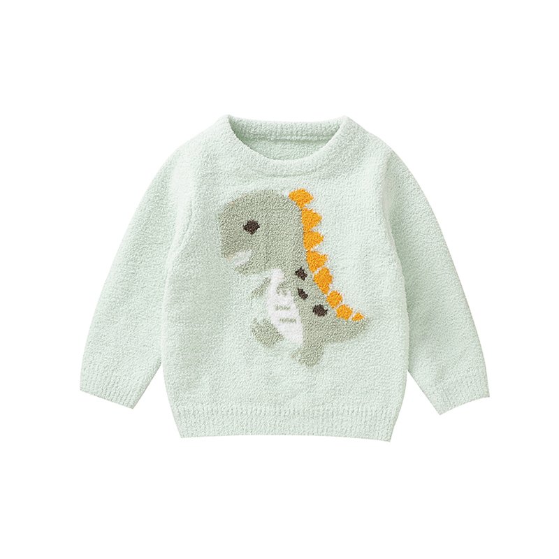 Fast Shipping Cute Dinosaur Pattern Baby Sweater Mimixiong