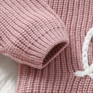 Hand Embroidery Love Pattern Baby Sweaters MIMIXIONG