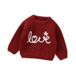 Hand Embroidery Love Pattern Baby Sweaters MIMIXIONG