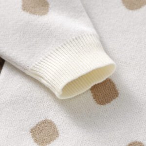 Winter Baby Sweaters Dot Top Long Sleeve Pullovers for Kids Mimixiong