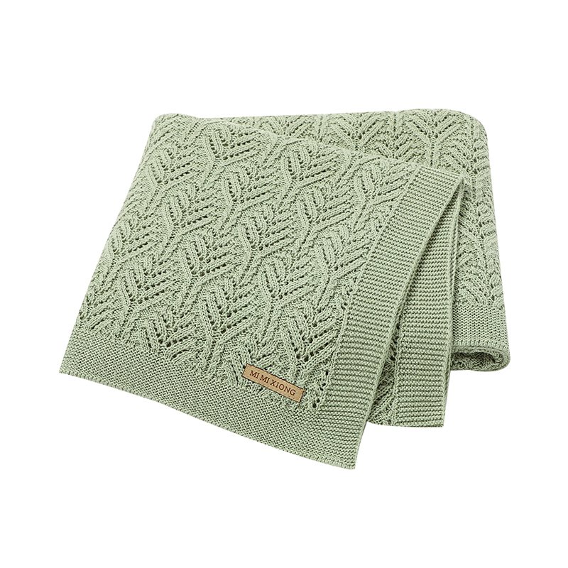 Soft Knitted Newborn Blanket Baby Swaddle Cotton Mimixiong