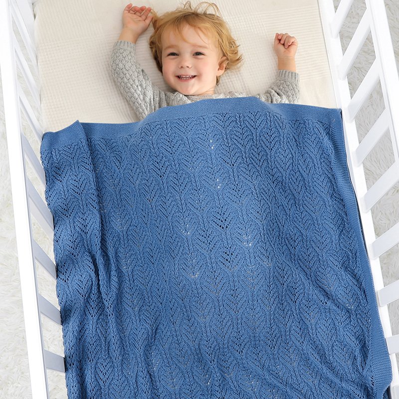 Soft Knitted Newborn Blanket Baby Swaddle Cotton Mimixiong