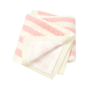 Striped Knitted Baby Swaddle Wraps Baby Blanket Mimixiong