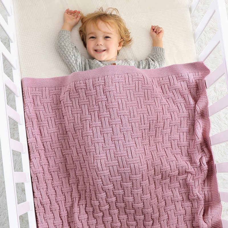 Wholesale Swaddle Knitted Super Soft Blanket Mimixiong
