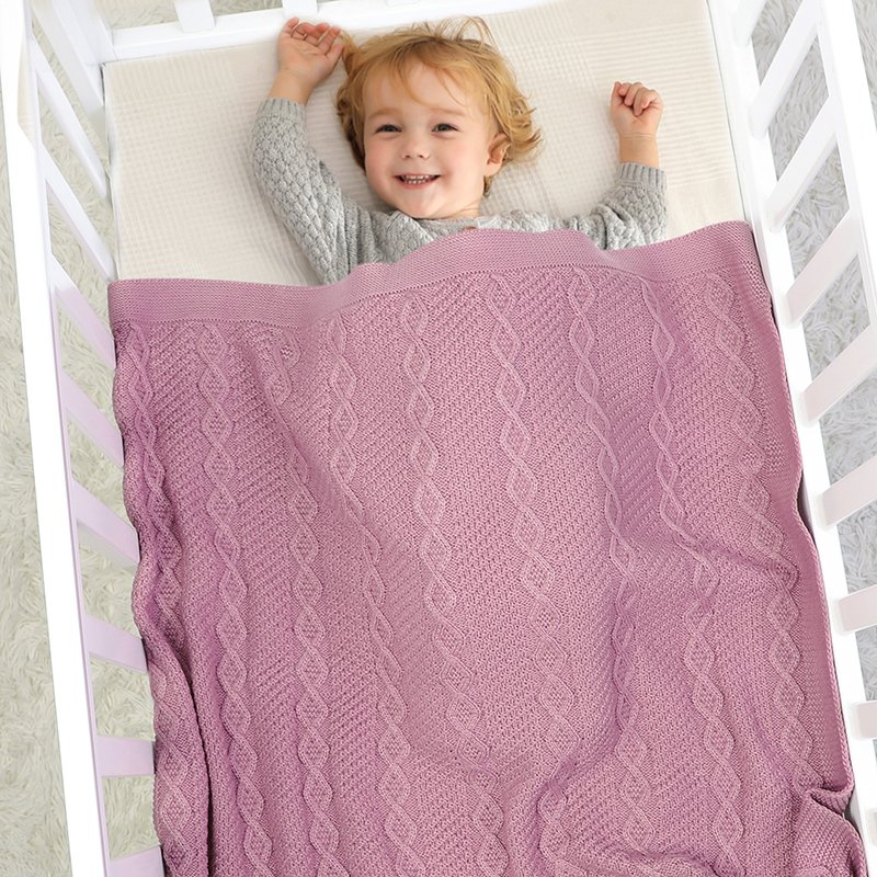 Wholesale Baby Blanket Solid Quilt Stroller Blanket Mimixiong