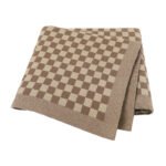 Tartan Patterned Baby Blanket Super Soft Mimixong