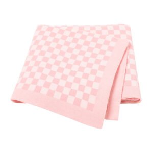 Tartan Patterned Baby Blanket Super Soft Mimixong