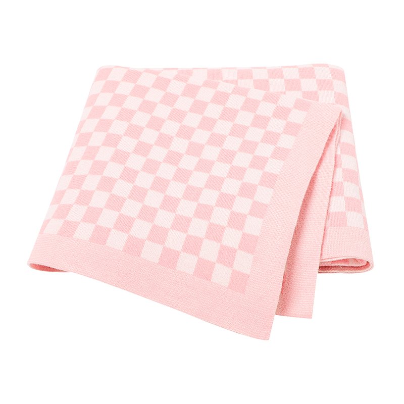 Tartan Patterned Baby Blanket Super Soft Mimixong