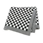 Tartan Patterned Baby Blanket Super Soft Mimixong