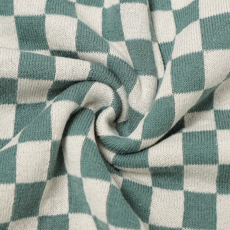 Tartan Patterned Baby Blanket Super Soft Mimixong