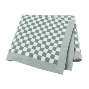 Tartan Patterned Baby Blanket Super Soft Mimixong