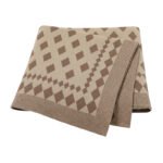 Wholesale Factory Striped Product Baby Knitted Blanket Mimixiong