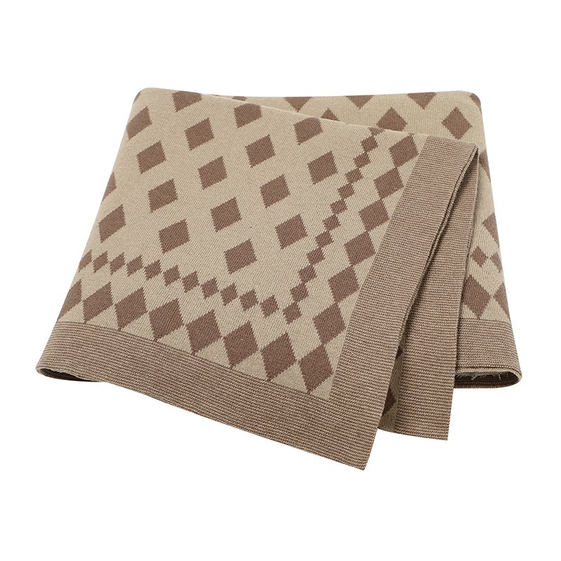 Wholesale Factory Striped Product Baby Knitted Blanket Mimixiong