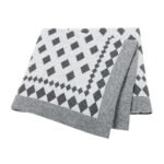 Wholesale Factory Striped Product Baby Knitted Blanket Mimixiong