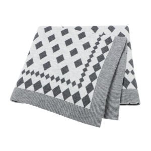 Wholesale Factory Striped Product Baby Knitted Blanket Mimixiong