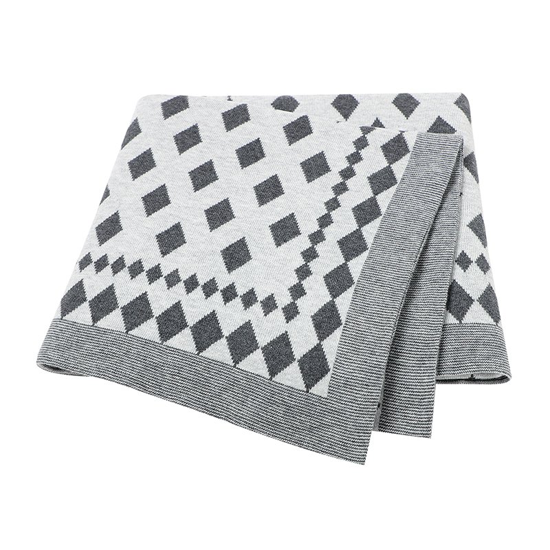 Wholesale Factory Striped Product Baby Knitted Blanket Mimixiong