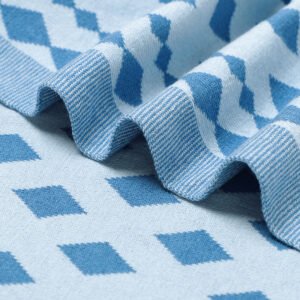 Wholesale Factory Striped Product Baby Knitted Blanket Mimixiong