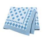 Wholesale Factory Striped Product Baby Knitted Blanket Mimixiong