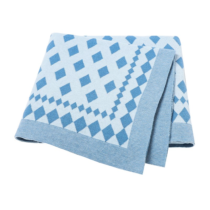 Wholesale Factory Striped Product Baby Knitted Blanket Mimixiong