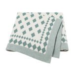 Wholesale Factory Striped Product Baby Knitted Blanket Mimixiong