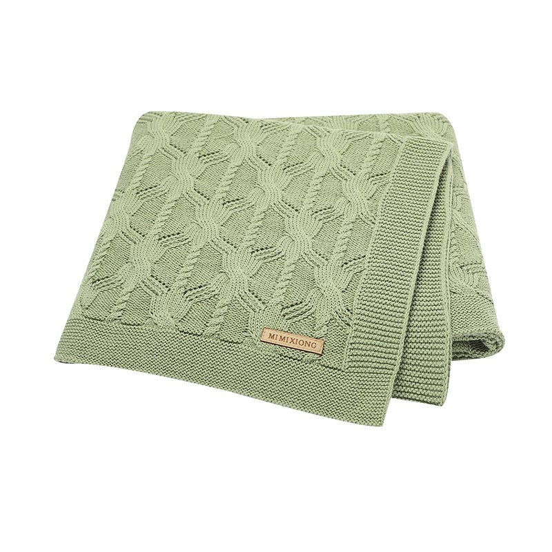 Wholesale Knitted Newborn Bedding Cover Blanket Mimixiong