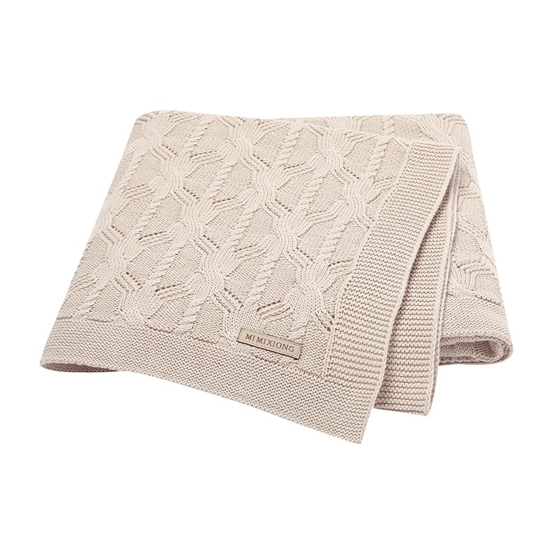 Wholesale Knitted Newborn Bedding Cover Blanket Mimixiong