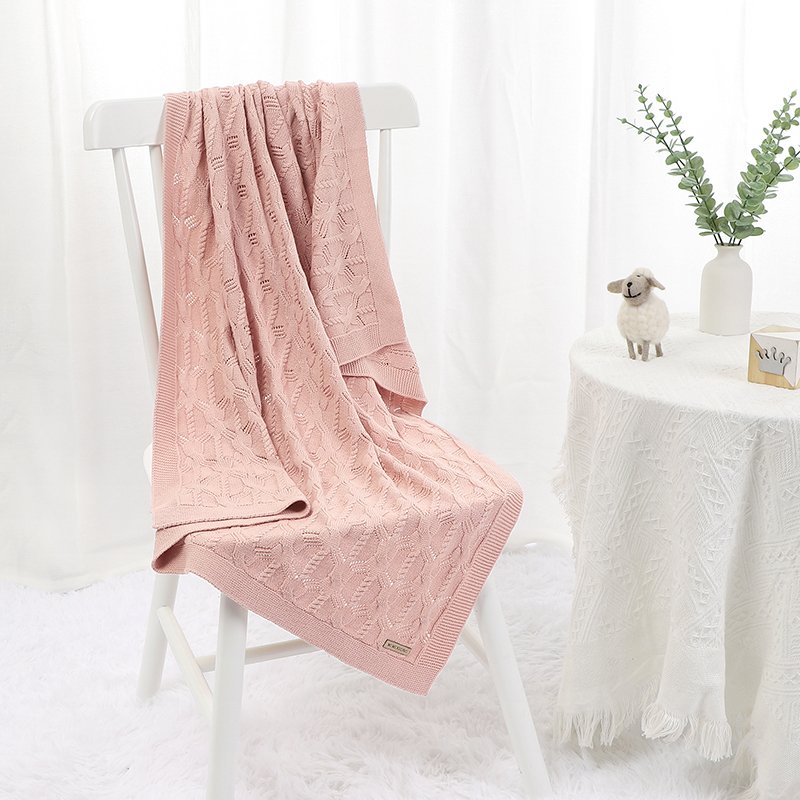 Wholesale Knitted Newborn Bedding Cover Blanket Mimixiong