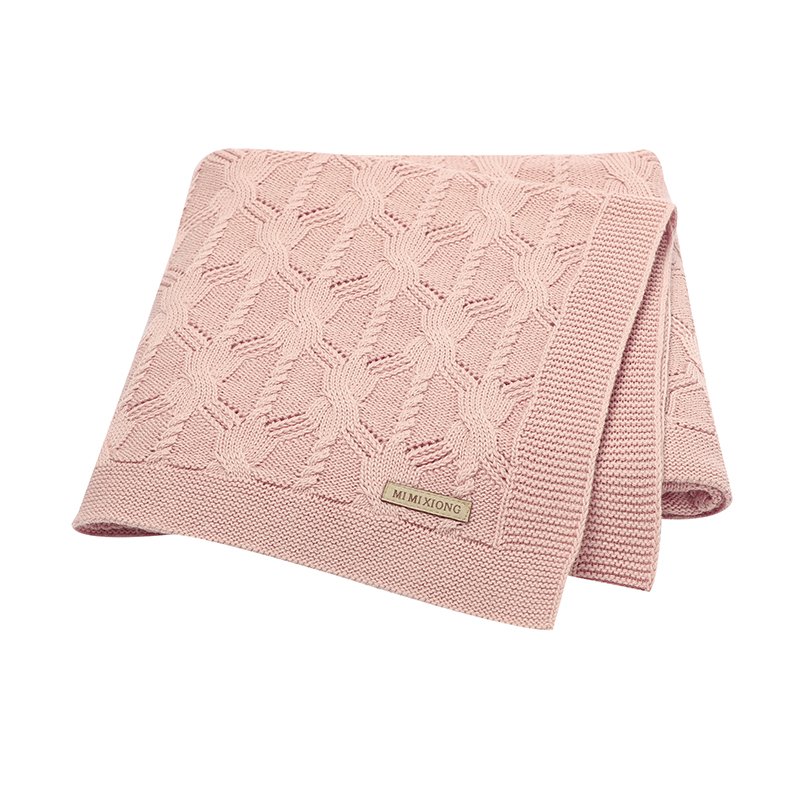 Wholesale Knitted Newborn Bedding Cover Blanket Mimixiong