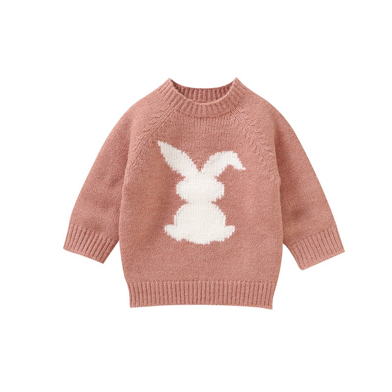 Baby Rabbit Knit Sweater Cartoon Animal Design Newborn Pullover Mimixiong