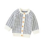 Handmade Striped Pattern Knitted Newborn Sweater Mimixiong