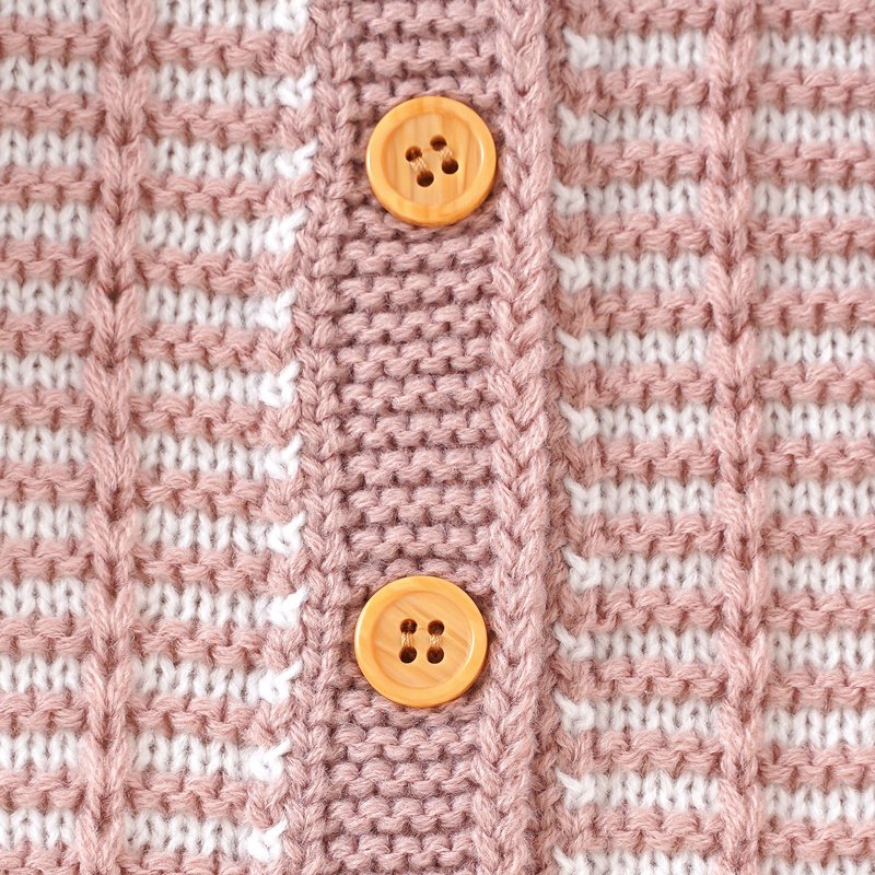 Handmade Striped Pattern Knitted Newborn Sweater Mimixiong