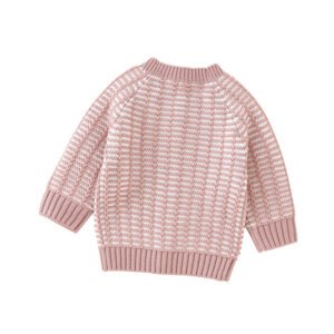 Handmade Striped Pattern Knitted Newborn Sweater Mimixiong