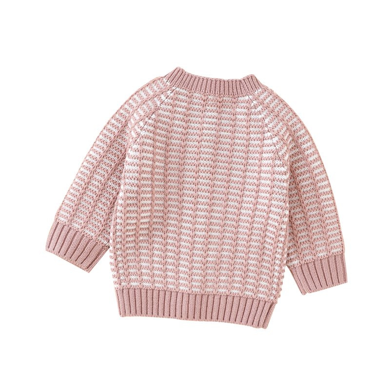 Handmade Striped Pattern Knitted Newborn Sweater Mimixiong