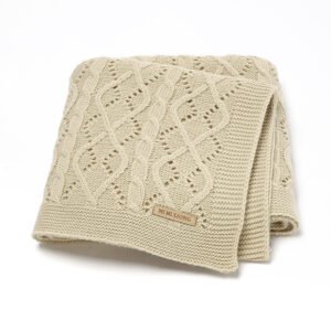 Mimixiong Breathable Baby Knitted Throw Blankets Swaddle Bedding Blanket for Kids