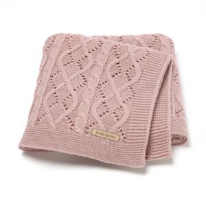 Mimixiong Breathable Baby Knitted Throw Blankets Swaddle Bedding Blanket for Kids
