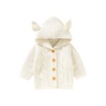 Custom Baby Sweater Cardigan with Hood & Animal Ears