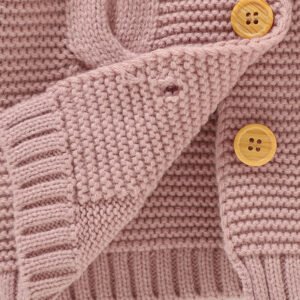 Custom Baby Sweater Cardigan with Hood & Animal Ears