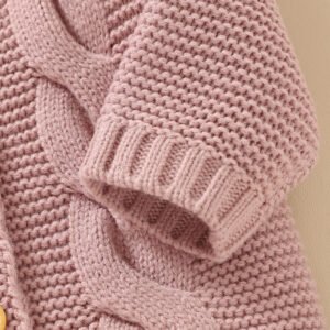 Custom Baby Sweater Cardigan with Hood & Animal Ears