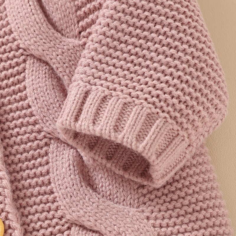 Custom Baby Sweater Cardigan with Hood & Animal Ears