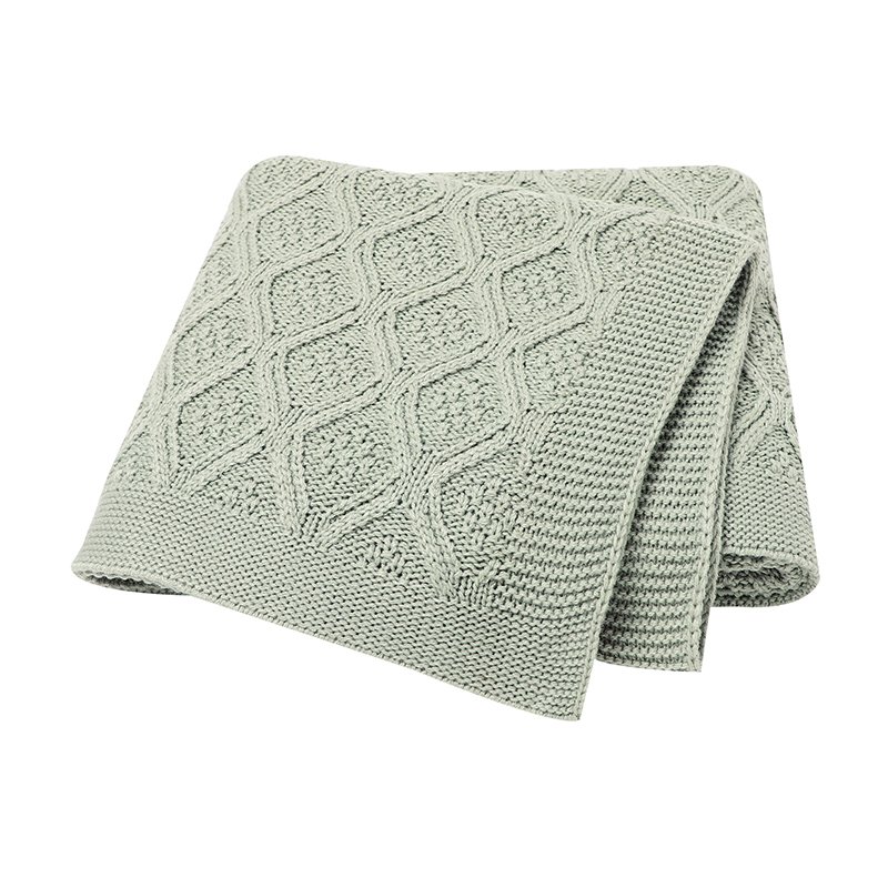 Newborn Knitted OEKO TEX Baby Blankets Mimixiong